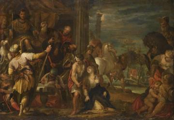 The Martyrdom Of Saint Justina Of Padua Artwork by Hans Rottenhammer