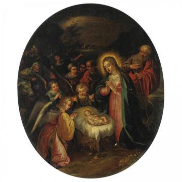 Adorazione Dei Pastori Artwork by Hans Rottenhammer