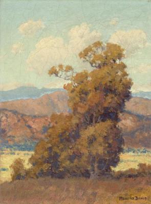 Rolling Hills With Sycamore Tree Artwork by Maurice Braun