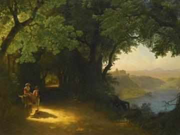 View Of Castel Gandolfo And Lake Albano Artwork by Lev Feliksovich Lagorio