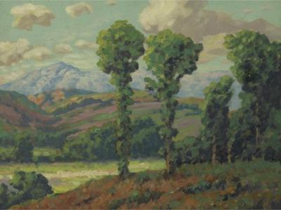 Landscape With Trees And Rolling Hills Artwork by Maurice Braun