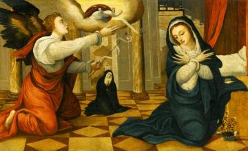 The Annunciation Artwork by Juan Correa De Vivar