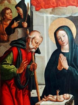 La Nativité(detail) Artwork by Juan Correa De Vivar