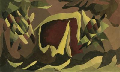 Lattice And Awning Artwork by Arthur Dove