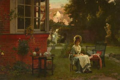 In The Shade Artwork by Marcus Stone