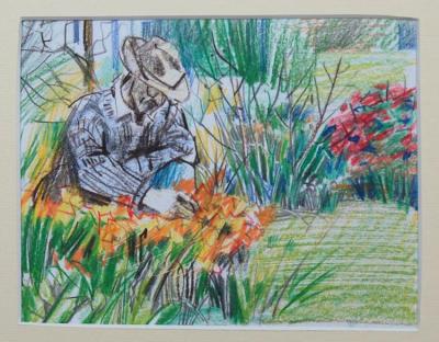 Gardening Artwork by Stan Smith