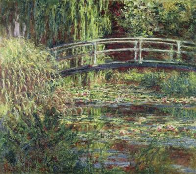 Waterlily Pond, Pink Harmony Artwork by Claude Oscar Monet