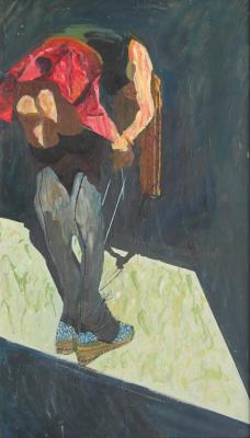 Red Skirt, Blue Shoes Artwork by Stan Smith