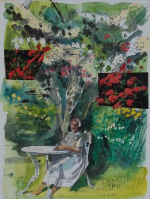 Collage Garden Artwork by Stan Smith