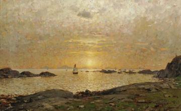 Sunset Over The Bay Artwork by Adelsteen Normann