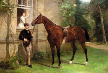 Before The Morning Ride Artwork by Samuel Edmund Waller