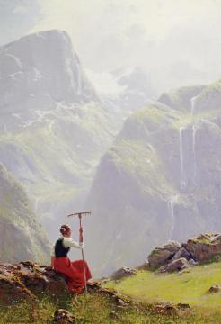 High In The Mountains Artwork by Hans Dahl