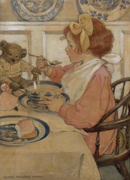 Then The Epicure (the Third Age) Artwork by Jessie Willcox Smith