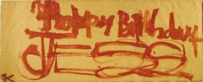 Happy Birthday Jess Artwork by Franz Kline
