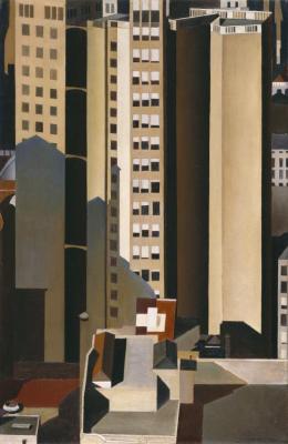 Skyscrapers, 1922 Artwork by Charles Sheeler