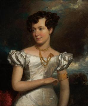Portrait Of Clara Fisher,1828 Artwork by Henry Inman