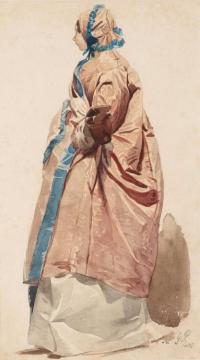 Historiserande Figurstudier Iii (4 Studies) Artwork by Georg Pauli