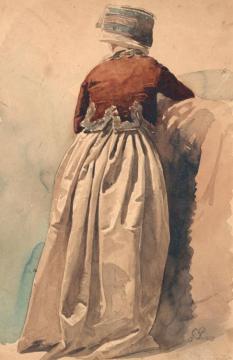 Historiserande Figurstudier Iv (4 Studies) Artwork by Georg Pauli