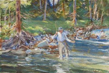 Trout Stream Artwork by John Whorf