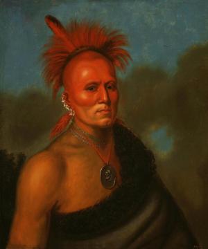 Portrait Of Shar-i-tar-ish Artwork by Henry Inman