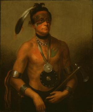 Portrait Of Hoo-wan-ne-ka Artwork by Henry Inman