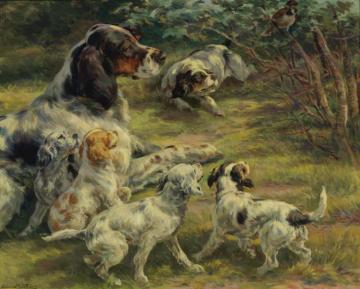The Curious Pups Artwork by Edmund Henry Osthaus