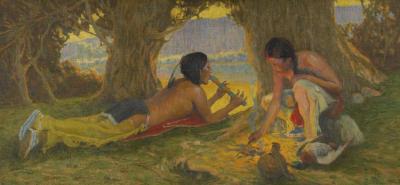 Decorative Panel Artwork by E. Irving Couse