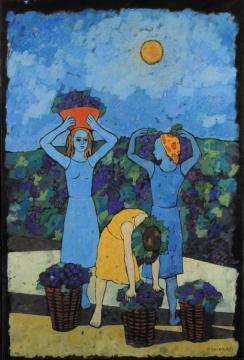 Vendemmiatrici,1951 Artwork by Felice Casorati