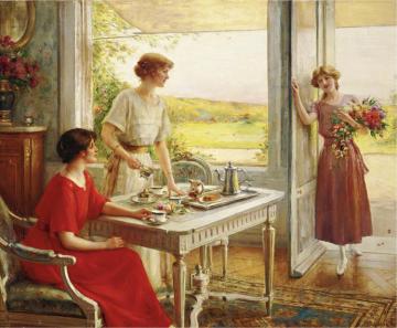 Time For Tea Artwork by Albert Lynch