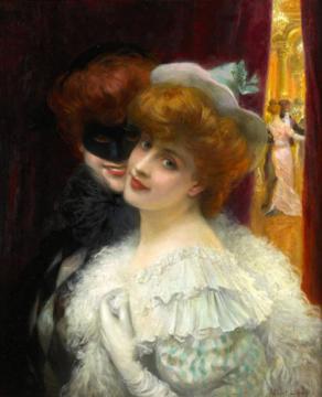 Le Bal Masqué Artwork by Albert Lynch