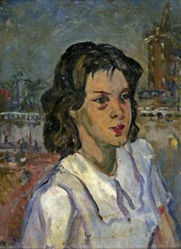 Portrait Of A Girl Artwork by Walter Emerson Baum