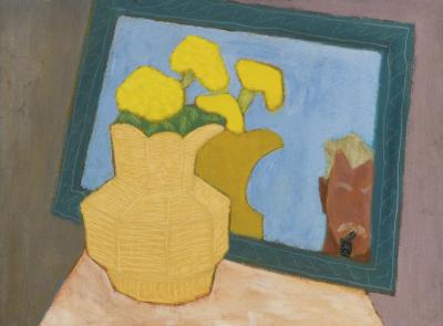 Yellow Flowers Artwork by Milton Avery