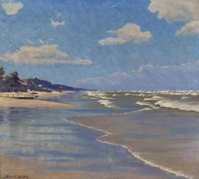 After High Winds, 1948 Artwork by Frank V. Dudley