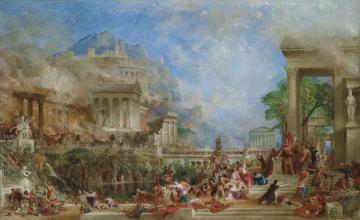 The Sack Of Corinth Artwork by Thomas Allom