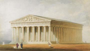 A Reconstruction Of The Parthenon, Athens Artwork by Thomas Allom