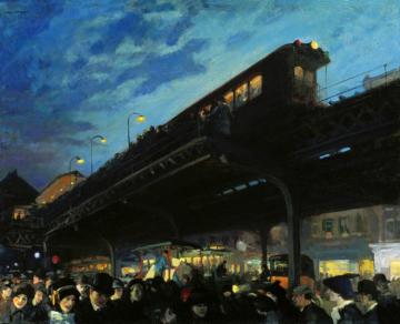 Six O'clock, Winter Artwork by John Sloan