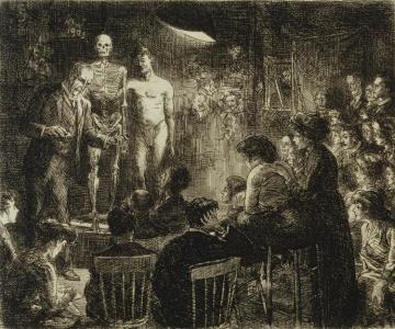 Anschultz On Anatomy,1912 Artwork by John Sloan