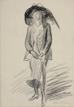 Picture Hat Artwork by John Sloan