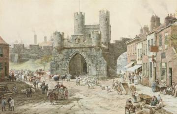 Walmgate Bar, Yorkshire Artwork by Louise Ingram Rayner