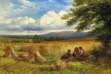 Harvest Rest, 1865 Artwork by George Cole
