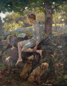 The Half Holiday,alec Home From School Artwork by Elizabeth Adela Stanhope Forbes