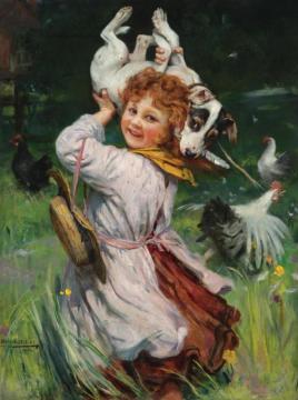 Caught In The Act Artwork by Arthur John Elsley