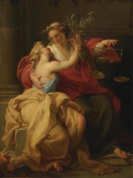 Allegory Of Peace And Justice Artwork by Pompeo Batoni