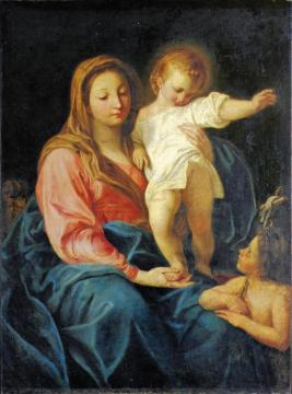 Madonna Col Bambino E San Giovannino Artwork by Pompeo Batoni