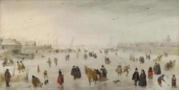 A Scene On The Ice, 1965 Artwork by Hendrick Avercamp