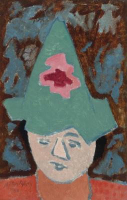 Fancy Hat Artwork by Milton Avery