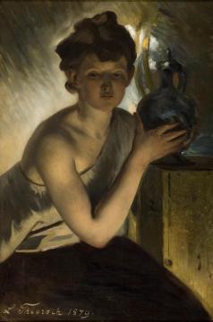 Figure With Vase,1879 Artwork by Ludwig Thiersch