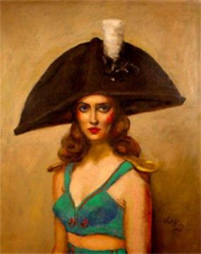 The White Cockade, 1944 Artwork by Walt Kuhn