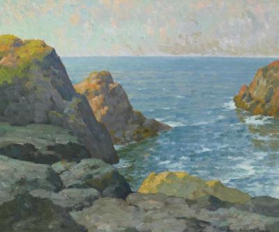 A Cove Along The California Coast Artwork by Maurice Braun