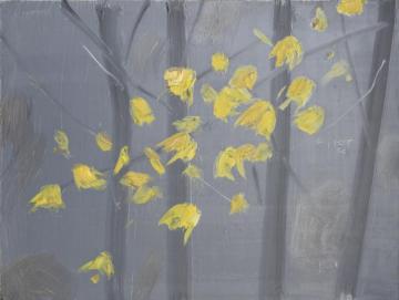 Yellow Leaves #5 Artwork by Alex Katz